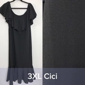 Brand new Lularoe cici dress! Solid black